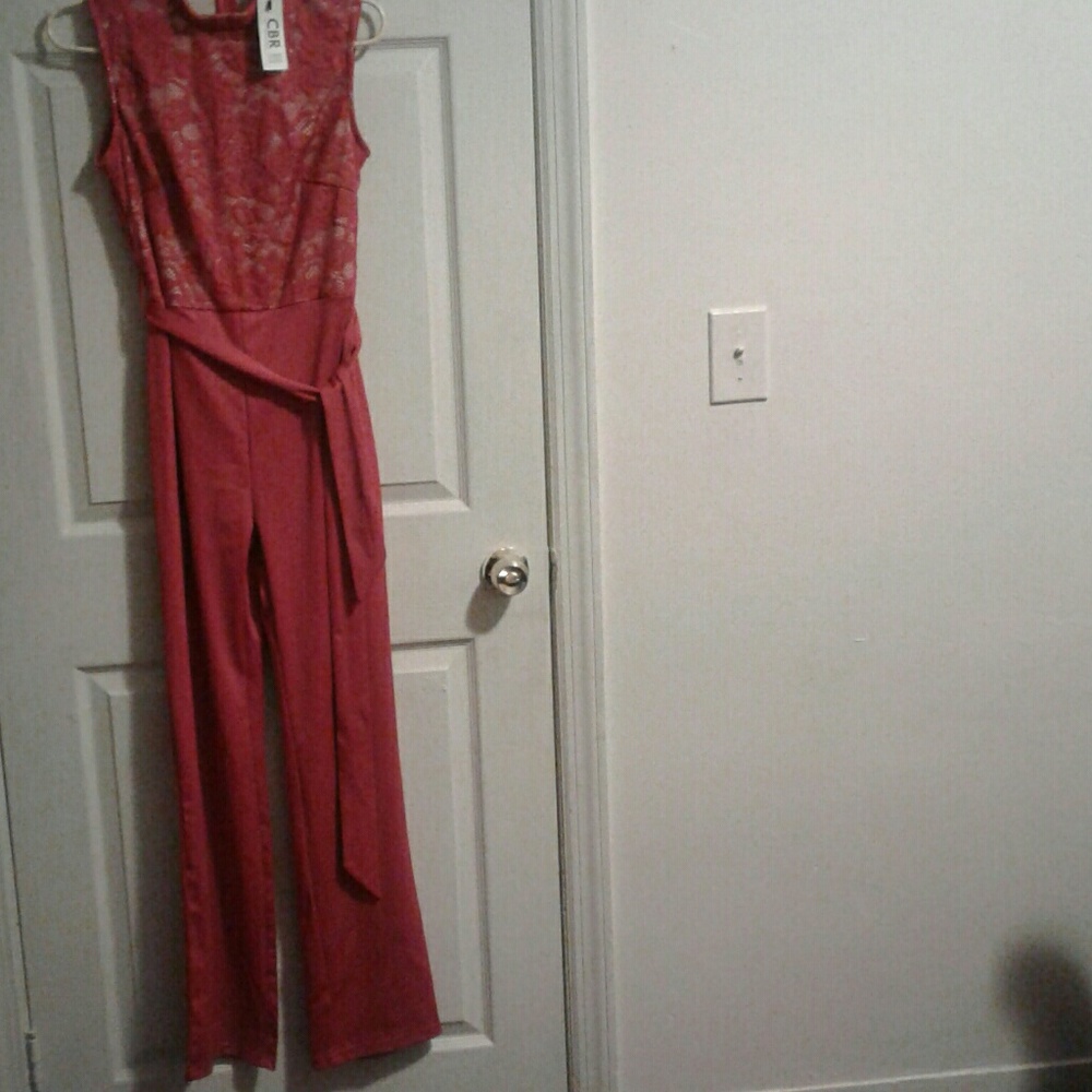 NWT Large red jumpsuit